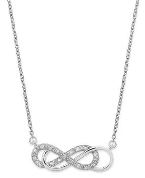Macy's | “无限爱”钻石与银饰项链 (钻石总重1/10克拉),商家Macy's,价格¥149