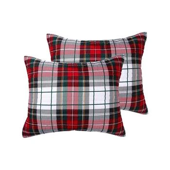 Levtex | Spencer Red Plaid Reversible Quilt,商家Macy's,价格¥201