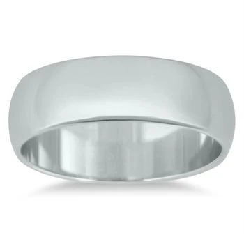 SSELECTS | 6Mm Domed Comfort Fit Wedding Band In 14K White Gold,商家Premium Outlets,价格¥3904