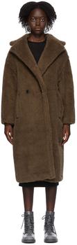 更多max mara大衣, Max Mara | Brown Alpaca & Silk Teddy Bear Icon Coat商品图片 