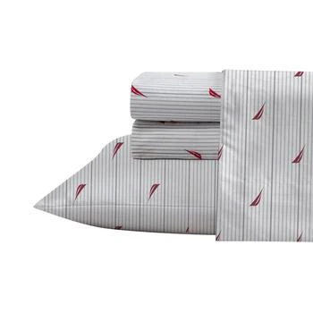 Nautica | Nautica Audley Striped Red Full Sheet Set,商家Premium Outlets,价格¥443