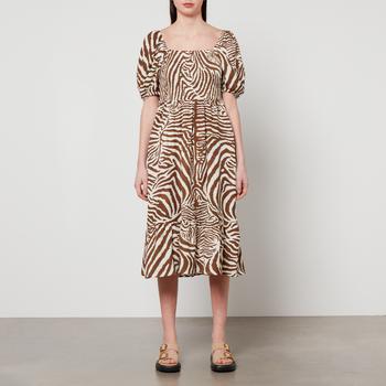 商品Barbour | Barbour X House of Hackney Martello Zebra-Print Lyocell Dress,商家Coggles CN,价格¥588图片