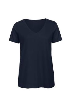 PRIVATE WHITE V.C., B&C | B&C Womens/Ladies Favourite Organic Cotton V-Neck T-Shirt (Navy Blue)商品图片 9.1折