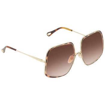 Chloé | Chloe Orange Gradient Oversized Ladies Sunglasses CH0035SA 003 62商品图片,4.9折