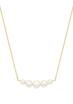 Belk & Co. | Co. Freshwater Pearl Necklace In 10K Yellow Gold,商家Belk,价格¥939