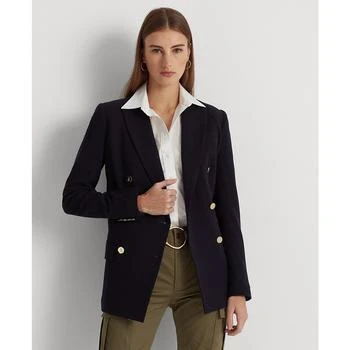 Ralph Lauren | Women's Double-Breasted Wool Crepe Blazer 额外7折, 额外七折