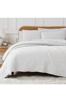 SOUTHSHORE FINE LINENS | Grid Oversized Quilt Set,商家Nordstrom Rack,价格¥331