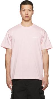 推荐SSENSE Exclusive Pink Logo T-Shirt商品