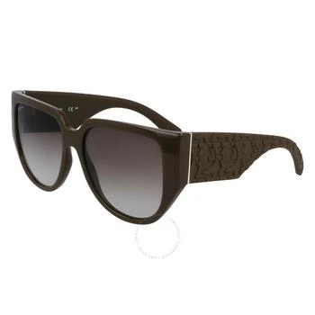 Salvatore Ferragamo | Grey Gradient Browline Ladies Sunglasses SF1088SE 324 57 1.9折