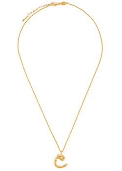 Missoma | C initial 18kt gold-plated necklace商品图片,
