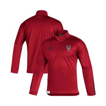 Men's Red NC State Wolfpack 2021 Sideline Primeblue Quarter-Zip Jacket,价格$74.99