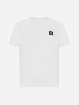 Stone Island | Logo-patch cotton t-shirt商品图片,