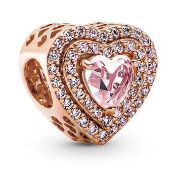 PANDORA | Mixed Stone Sparkling Levelled Heart Charm,商家Macy's,价格¥744