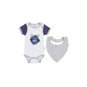 Baby Boys Short Sleeve Bodysuit and Bib, 2 Piece Set,价格$15.10