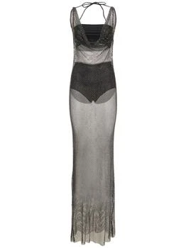 GIUSEPPE DI MORABITO | Embellished Mesh Long Dress 5.9折×额外7.5折, 额外七五折