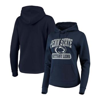 Colosseum | Women's Navy Penn State Nittany Lions Core Crossover Pillbox Pullover Hoodie商品图片,7.9折
