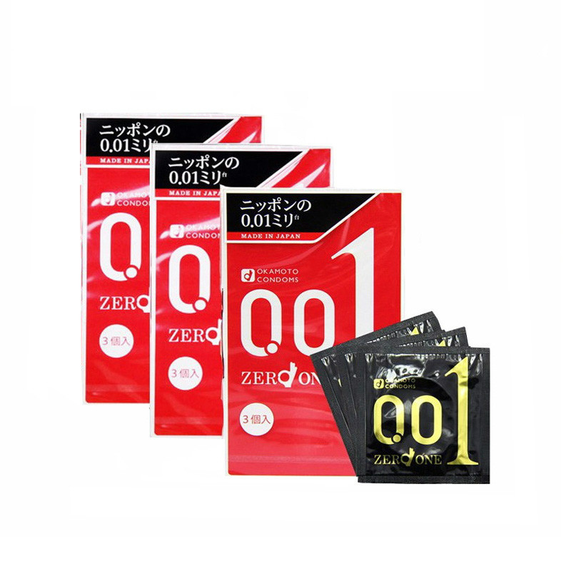 商品【3件包邮装】OKAMOTO 冈本 黑标001避孕套安全套图片