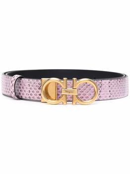 美国菲拉格慕腰带, Salvatore Ferragamo | Salvatore Ferragamo Women's Pink Leather Belt商品图片 
