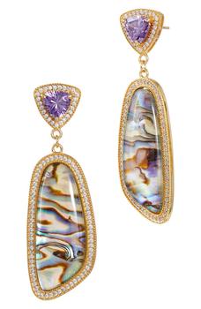 Savvy Cie Jewels | Mother of Pearl Drop Earrings商品图片,3.3折