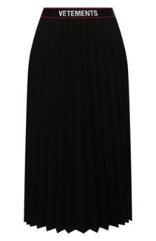 推荐VETEMENTS 女士半裙黑色 WE51SK400B-BLACK商品