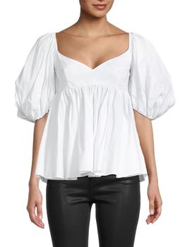 CAROLINE CONSTAS图片, CAROLINE CONSTAS | Leigh Puff-Sleeve Top商品图片 2.7折