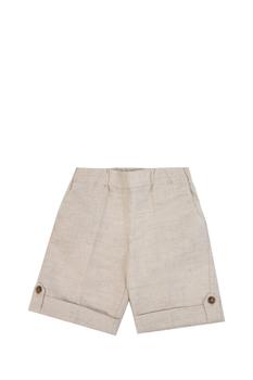商品LA STUPENDERIA | La stupenderia Linen Blend Shorts,商家Italist,价格¥826图片