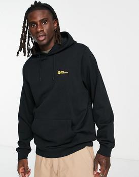 推荐Jack Wolfskin Essential hoodie in black商品