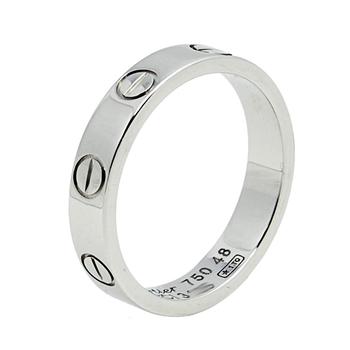 美国卡地亚戒指, [二手商品] Cartier | Cartier Love 18k White Gold Narrow Wedding Band Ring Size 48商品图片 9折, 满1件减$100, 满减