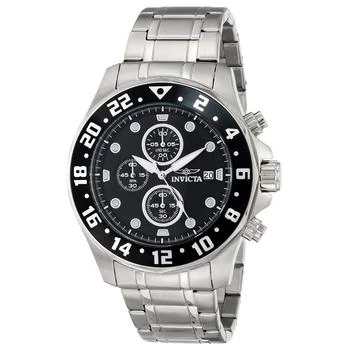 Invicta | Invicta 15938 Men's Specialty Black Dial Steel Bracelet Chronograph Watch 额外9折x额外9.5折, 独家减免邮费, 额外九折, 额外九五折
