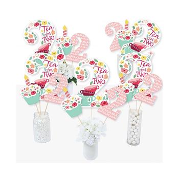 商品Big Dot of Happiness | 2nd Birthday Tea for Two - Garden Second Birthday Party Centerpiece Sticks - Table Toppers - Set of 15,商家Macy's,价格¥112图片