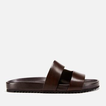 Grenson Men's Chadwick Hand Painted Leather Slide Sandals - Brown product img