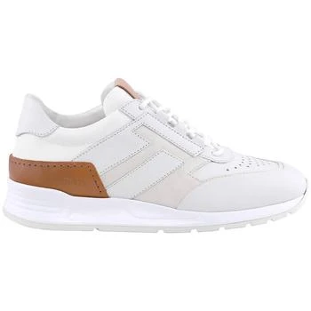 推荐Men's Low Top Leather Sneakers In White商品