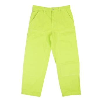 STUSSY | Neon Yellow Cotton Dyed Canvas Casual Work Pants 8折, 独家减免邮费