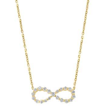 商品EFFY® Diamond Infinity 17-1/2" Pendant Necklace (3/8 ct. t.w.) in 14k Gold,商家Macy's,价格¥19709图片