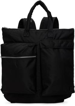 商品Sacai | Black PORTER Edition Helmet Backpack,商家SSENSE,价格¥5442图片