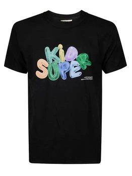 Kidsuper | Kidsuper Bubble Logo Printed Crewneck T-Shirt,商家Cettire,价格¥185