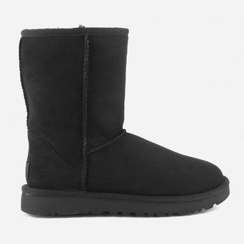 推荐UGG Women's Classic Short II Sheepskin Boots - Black商品