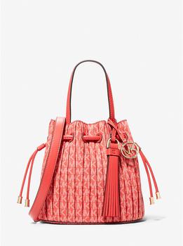 michael kors bedford extra small, Michael Kors | 女式 Willa系列 超小号褶裥徽标托特包商品图片 3折