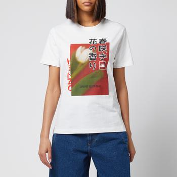 推荐KENZO Women's Seasonal Graphic Loose T-Shirt - White商品