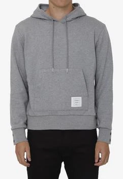 Thom Browne | Name Tag Patch Hooded Sweatshirt 