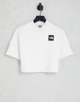 The North Face | The North Face Mhysa Quilted t-shirt in white商品图片,5折×额外9.5折, 额外九五折