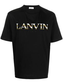 推荐Lanvin Men's  Black Cotton T Shirt商品