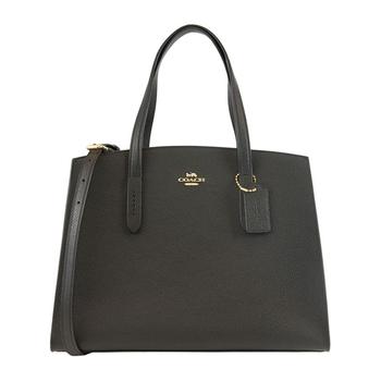 coach tabby手提包, Coach | QH Coach 蔻驰(专柜) 女士黑色牛皮手提斜挎包 25137LIBLK商品图片 额外8.2折x额外9折, 额外八二折, 额外九折