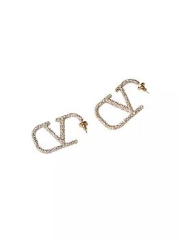 Valentino | VLogo Signature Earrings In Metal And Swarovski® Crystals,商家Saks Fifth Avenue,价格¥5889
