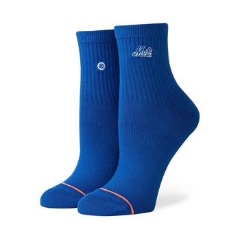 product Women's  Blue New York Mets Low rider Logo Quarter-Length Socks image