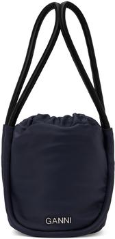 ganni包, Ganni | Navy Mini Knot Bag商品图片 额外8.5折, 额外八五折