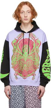 美国范思哲卫衣, Versace | Purple & Black Medusa Music Hoodie商品图片 
