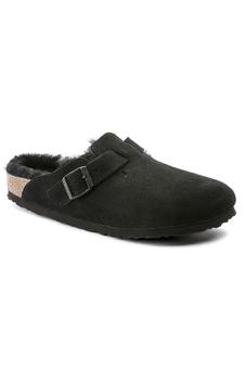 Birkenstock | (0259881) Boston Shearling Sandals - Black商品图片,