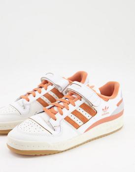 adidas originals推荐, Adidas | adidas Originals Forum 84 Low trainers in white and orange商品图片 8折