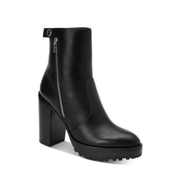 ALL SAINTS | All Saints Womens Ana Leather Block Heel Ankle Boots商品图片,3.8折, 独家减免邮费